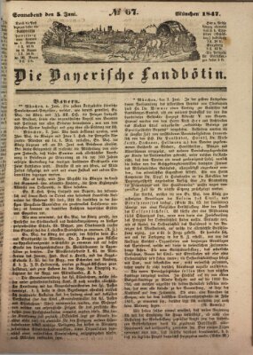 Bayerische Landbötin Samstag 5. Juni 1847