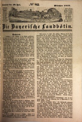 Bayerische Landbötin Samstag 10. Juli 1847