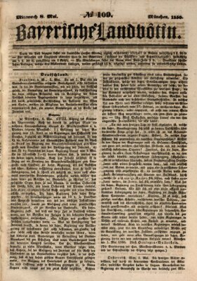 Bayerische Landbötin Mittwoch 8. Mai 1850