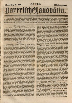 Bayerische Landbötin Donnerstag 9. Mai 1850