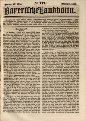 Bayerische Landbötin Freitag 17. Mai 1850