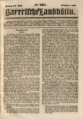 Bayerische Landbötin Freitag 24. Mai 1850