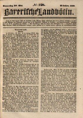 Bayerische Landbötin Donnerstag 30. Mai 1850