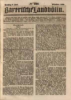 Bayerische Landbötin Samstag 8. Juni 1850