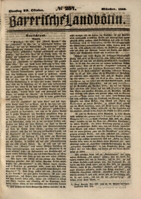 Bayerische Landbötin Dienstag 29. Oktober 1850