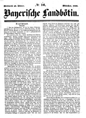 Bayerische Landbötin Mittwoch 19. Januar 1853