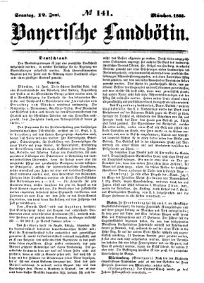 Bayerische Landbötin Sonntag 12. Juni 1853