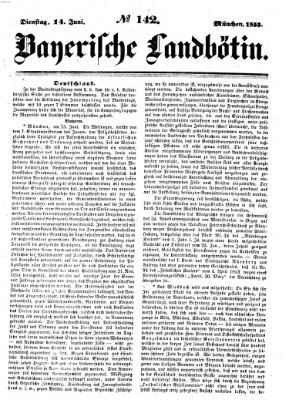 Bayerische Landbötin Dienstag 14. Juni 1853