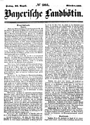 Bayerische Landbötin Freitag 26. August 1853