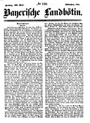 Bayerische Landbötin Freitag 23. Juni 1854