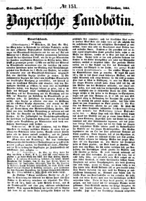 Bayerische Landbötin Samstag 24. Juni 1854