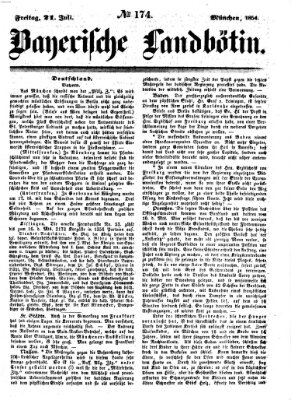 Bayerische Landbötin Freitag 21. Juli 1854