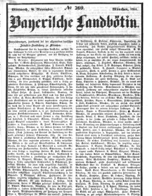 Bayerische Landbötin Mittwoch 8. November 1854