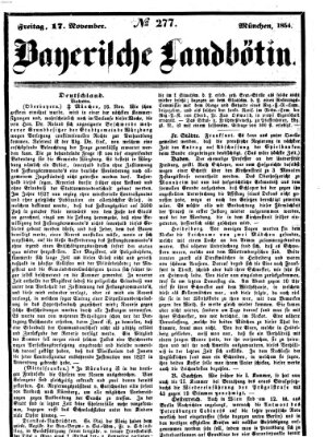 Bayerische Landbötin Freitag 17. November 1854