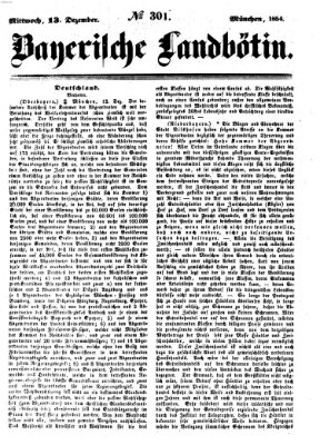 Bayerische Landbötin Mittwoch 13. Dezember 1854