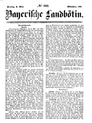 Bayerische Landbötin Freitag 4. Mai 1855