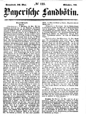 Bayerische Landbötin Samstag 26. Mai 1855