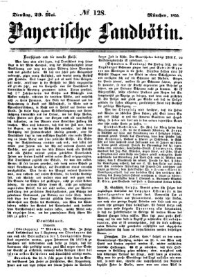 Bayerische Landbötin Dienstag 29. Mai 1855