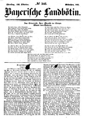 Bayerische Landbötin Dienstag 16. Oktober 1855