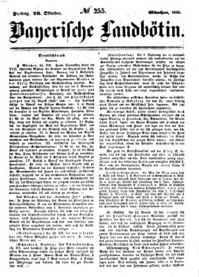 Bayerische Landbötin Freitag 26. Oktober 1855