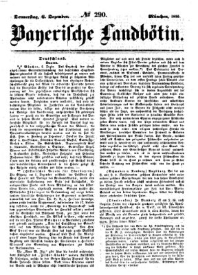 Bayerische Landbötin Donnerstag 6. Dezember 1855