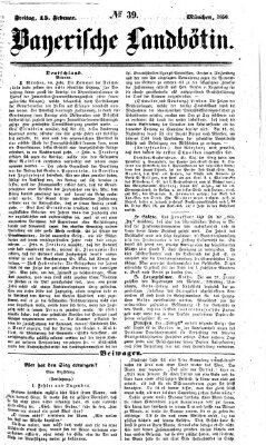 Bayerische Landbötin Freitag 15. Februar 1856