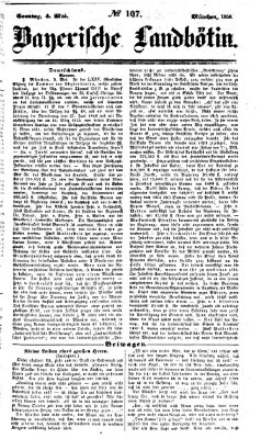 Bayerische Landbötin Sonntag 4. Mai 1856