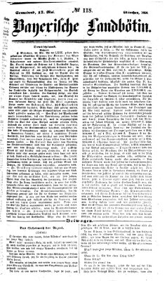 Bayerische Landbötin Samstag 17. Mai 1856