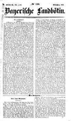 Bayerische Landbötin Mittwoch 25. Juni 1856