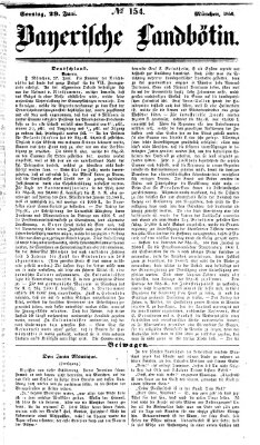 Bayerische Landbötin Sonntag 29. Juni 1856