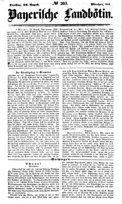 Bayerische Landbötin Dienstag 26. August 1856