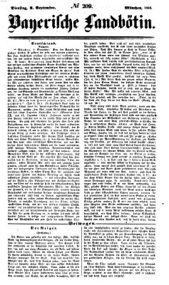 Bayerische Landbötin Dienstag 2. September 1856