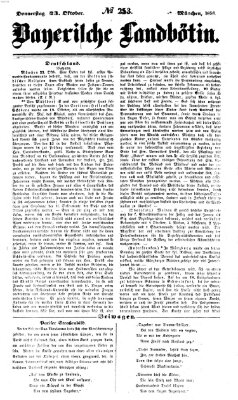 Bayerische Landbötin Donnerstag 23. Oktober 1856