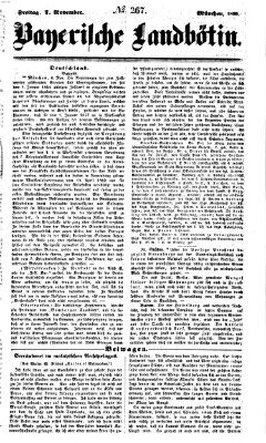 Bayerische Landbötin Freitag 7. November 1856