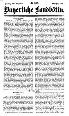 Bayerische Landbötin Freitag 19. Dezember 1856