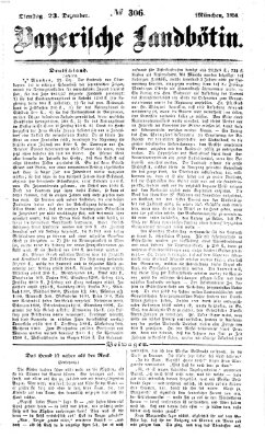 Bayerische Landbötin Dienstag 23. Dezember 1856