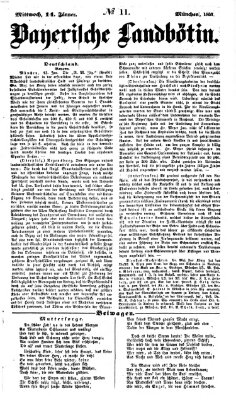 Bayerische Landbötin Mittwoch 14. Januar 1857