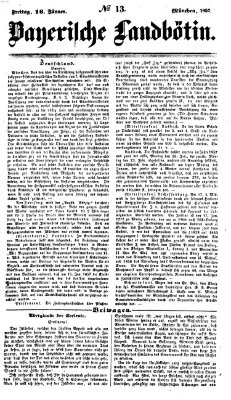 Bayerische Landbötin Freitag 16. Januar 1857