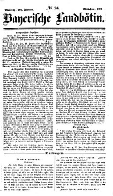 Bayerische Landbötin Dienstag 24. Januar 1860