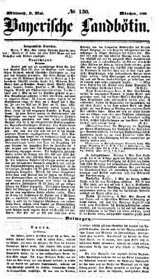 Bayerische Landbötin Mittwoch 9. Mai 1860