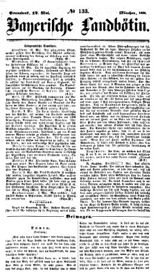 Bayerische Landbötin Samstag 12. Mai 1860