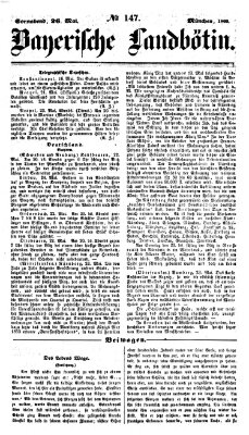 Bayerische Landbötin Samstag 26. Mai 1860