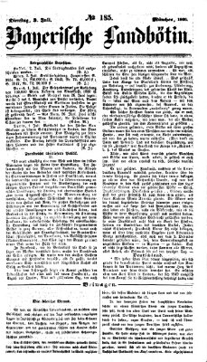 Bayerische Landbötin Dienstag 3. Juli 1860