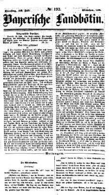 Bayerische Landbötin Dienstag 10. Juli 1860