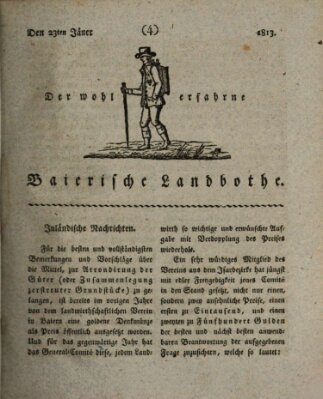 Der wohlerfahrne baierische Landbothe Samstag 23. Januar 1813