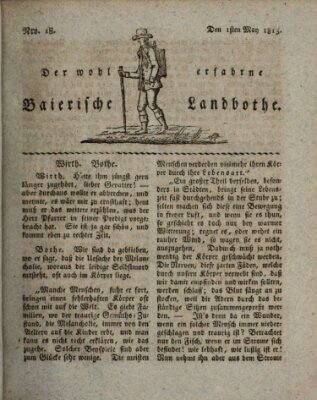 Der wohlerfahrne baierische Landbothe Samstag 1. Mai 1813