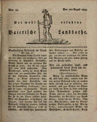 Der wohlerfahrne baierische Landbothe Samstag 7. August 1813