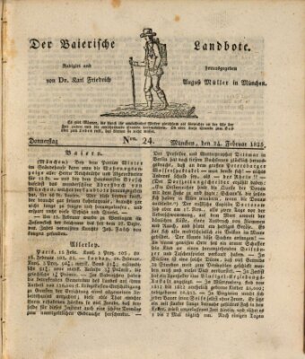 Der Bayerische Landbote Donnerstag 24. Februar 1825