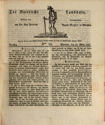 Der Bayerische Landbote Dienstag 22. März 1825