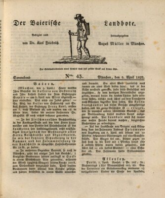 Der Bayerische Landbote Samstag 9. April 1825